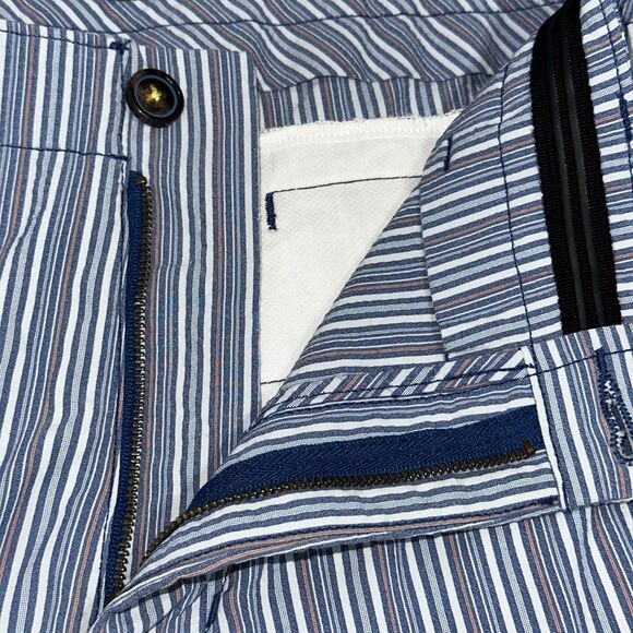 Tommy Bahama Shorts Mens Blue Striped Seersucker Stretch Casual size 36 (W38) - Picture 2 of 11